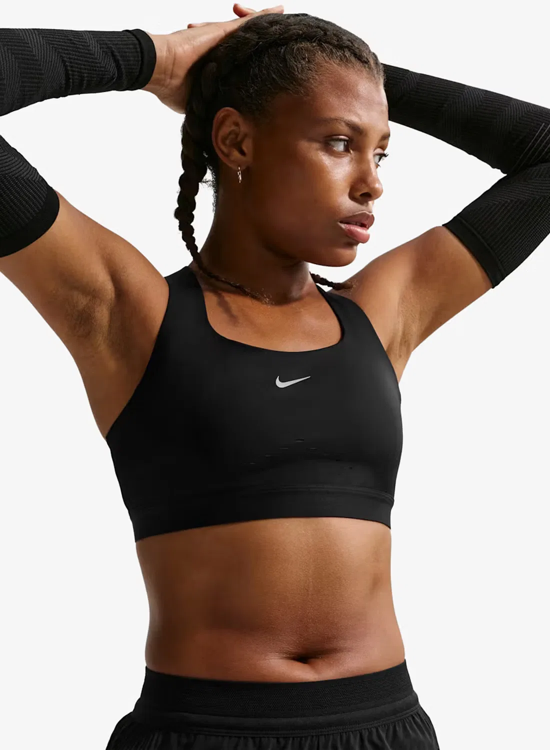 Бюстгальтер спортивный с высокой поддержкой Swift Nike, черный