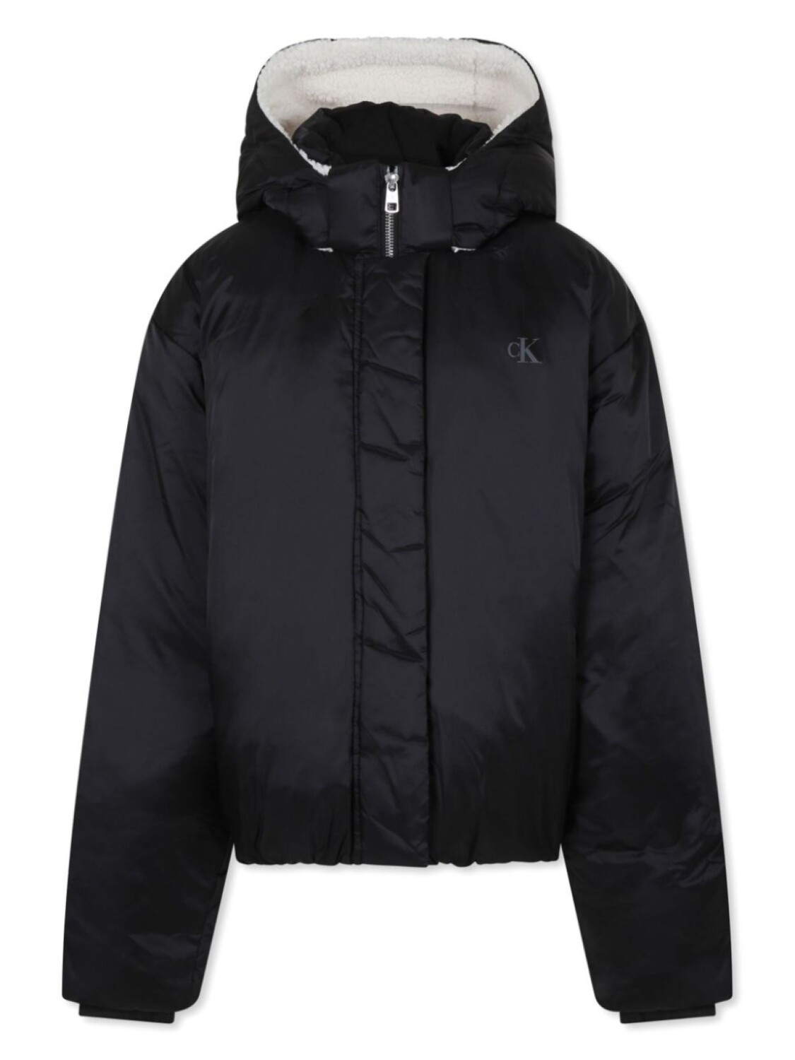 

Укороченный пуховик Calvin Klein Kids, черный