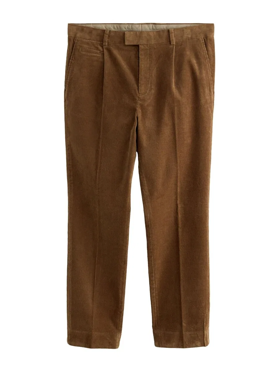 Брюки Next Slim fit 'Rich' в карамельном цвете