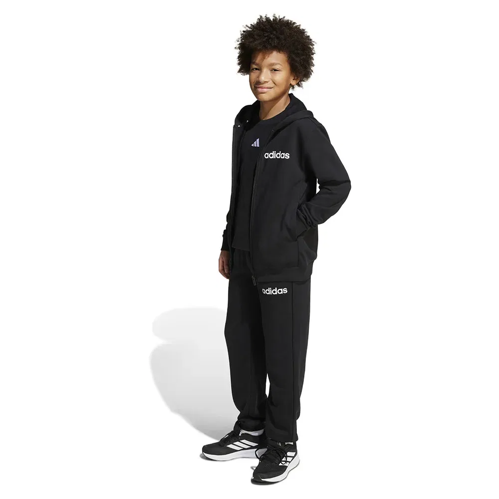 Детский спортивный костюм с принтом Adidas Essentials, Black