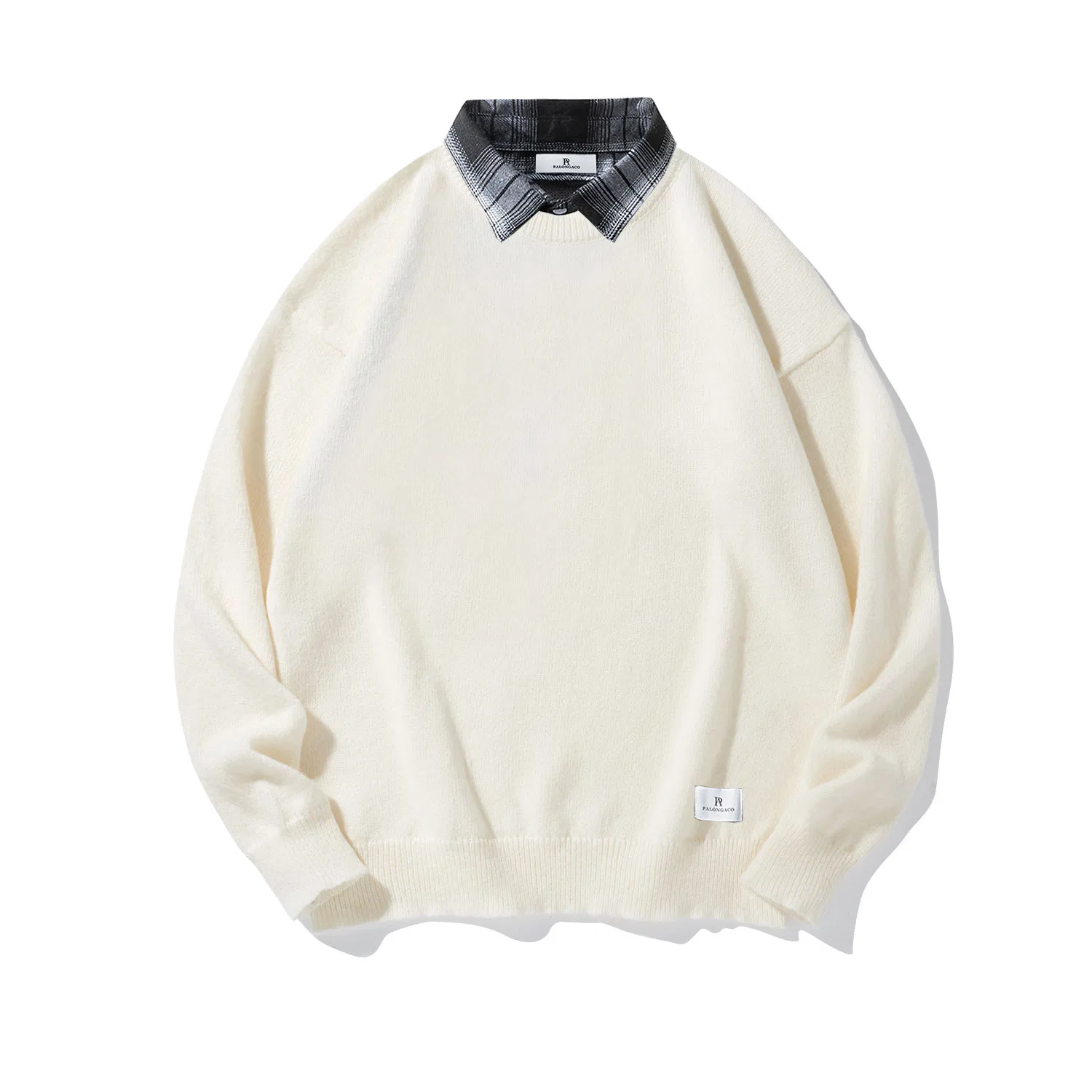 Детский свитер с отложным воротником Unisex Lapel PAL ONGACO, Ecru