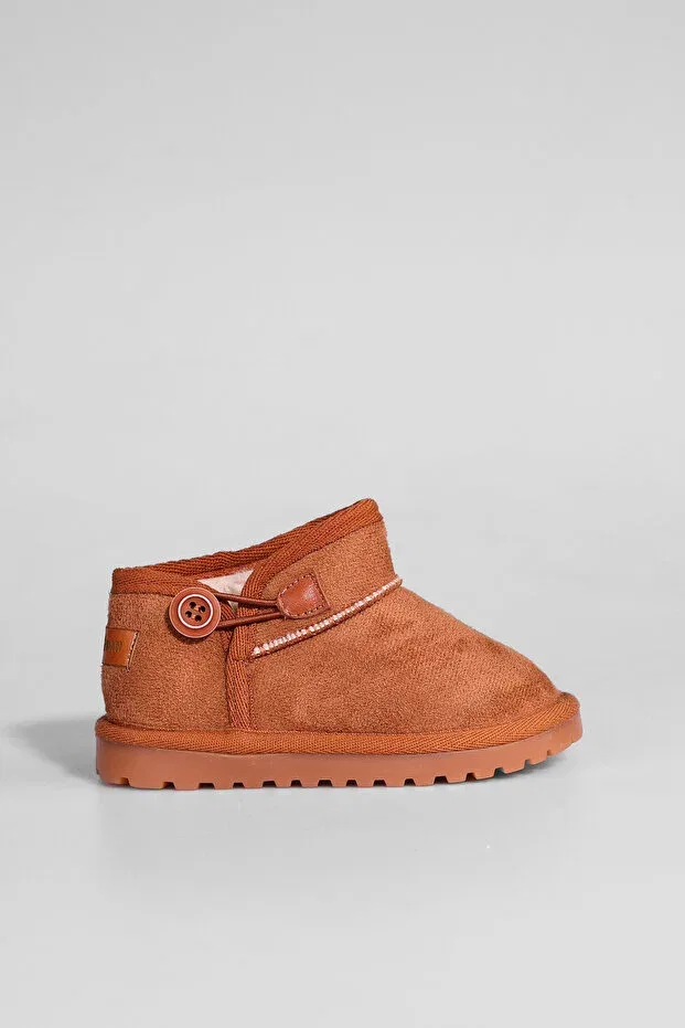 Детские ботинки для девочек на плоском ходу Kodiak buttoned boots Panpan, Tan Color