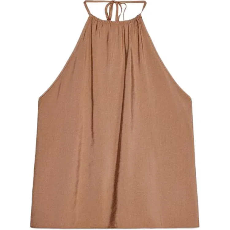 Женский топ-камисоль без рукавов Light Brown ZARA, Light Brown