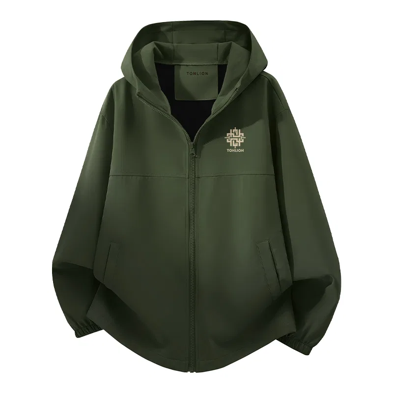 Детская куртка с капюшоном Tonlion, Цвет: Military green