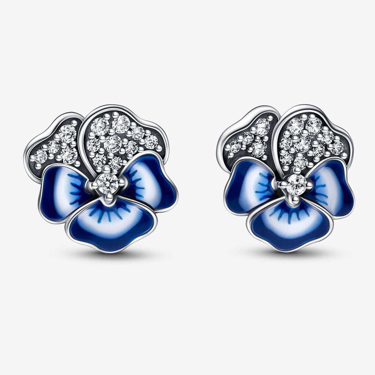

Серьги Pandora Blue Pansy Flower, синий