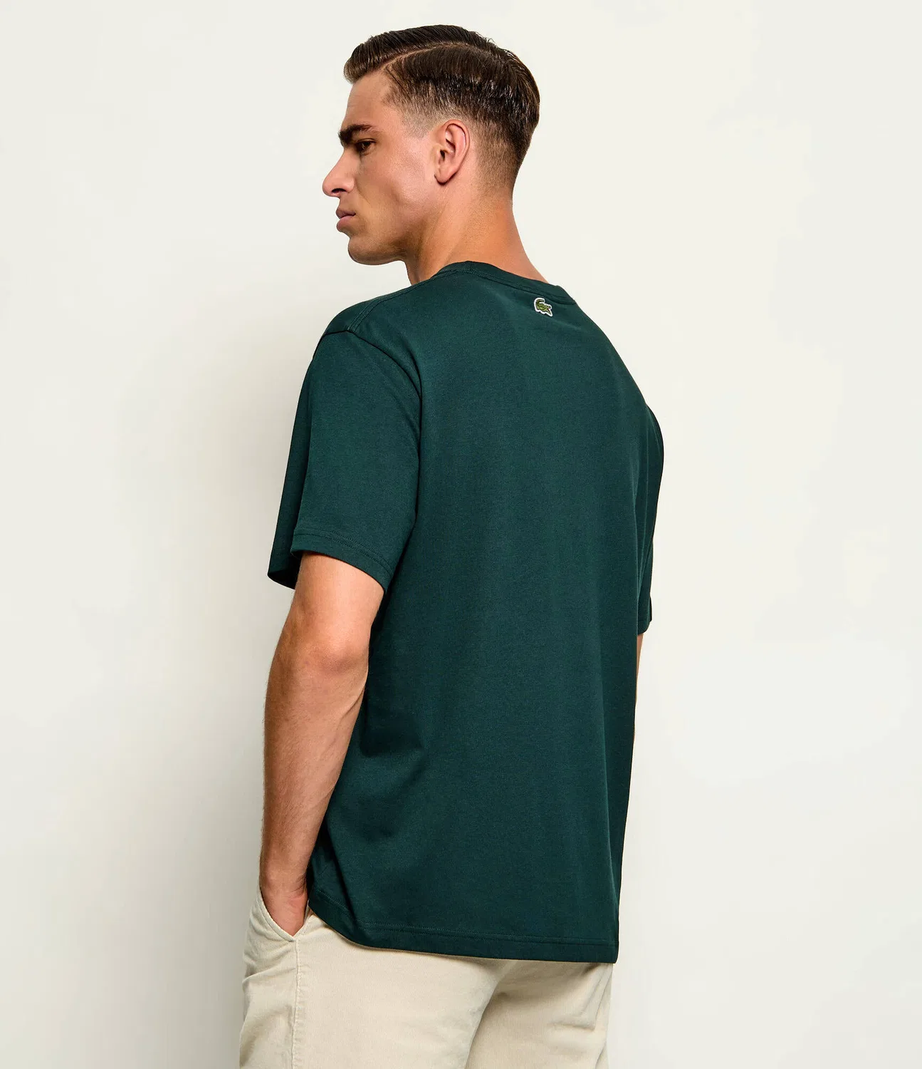 Футболка с круглым вырезом Lacoste, Verde Bottiglia — фото 3