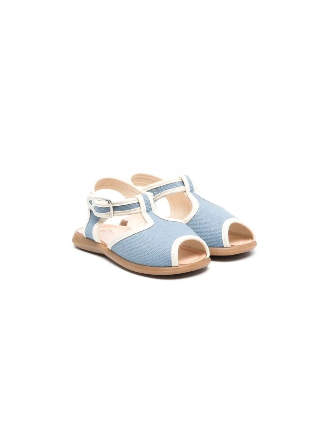 Pèpè Сандалии с пряжкой T-Bar в цвете Stone Wash Blue