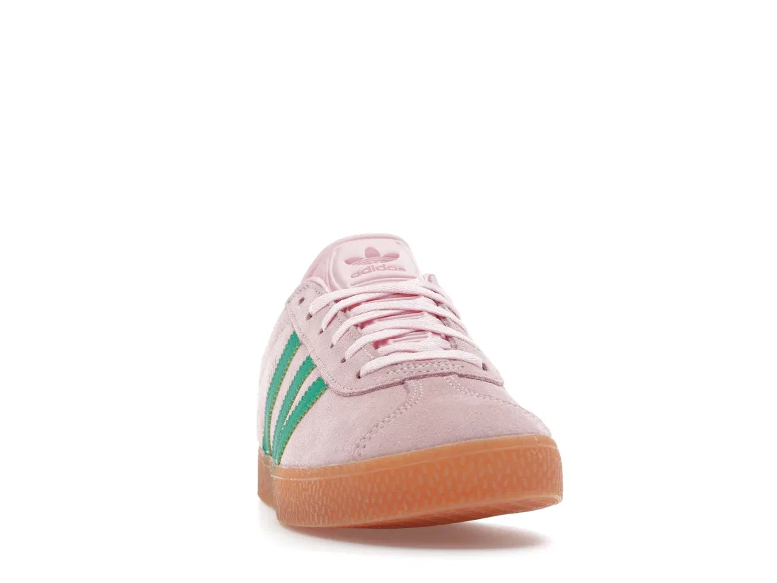 Детские кроссовки lifestyle Adidas Gazelle, Clear Pink Court Green Bliss Pink — фото 2