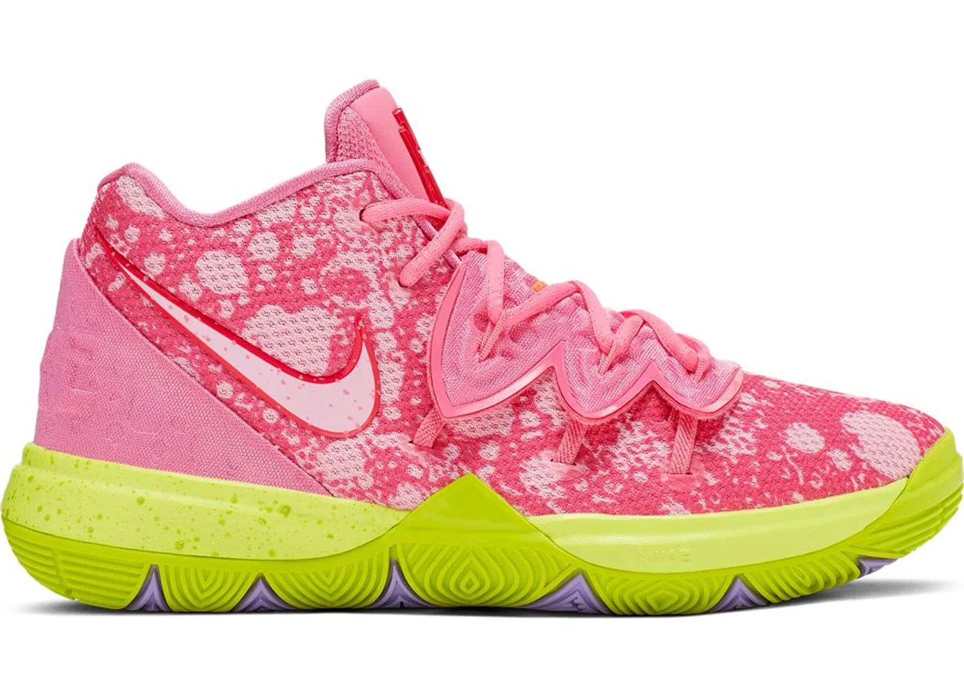Детские кроссовки для мальчиков с принтом Nike Kyrie 5 Nike, Lotus Pink / University Red