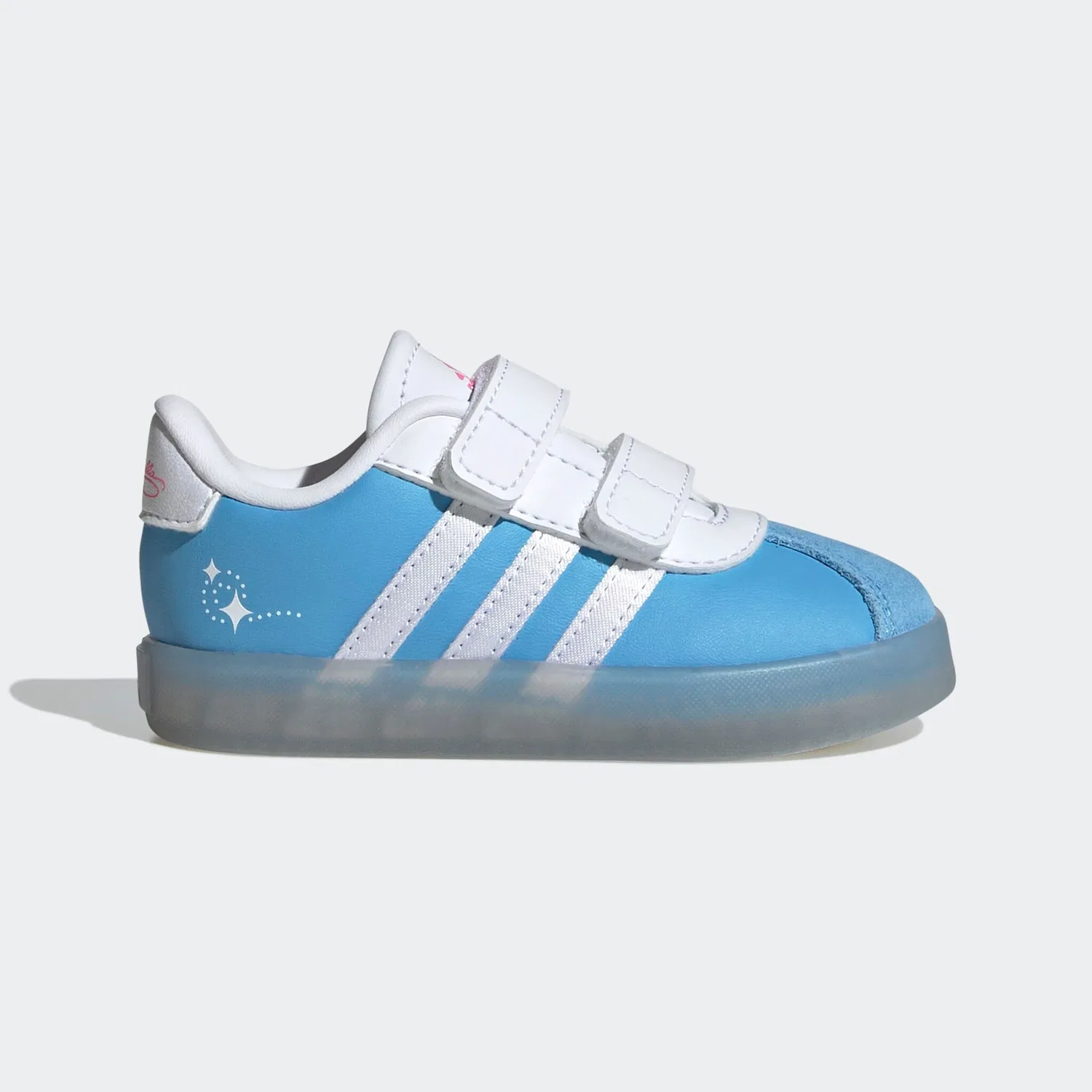 Детские кроссовки с диснеевскими деталями Adidas Sportswear, Semi Blue Burst/Cloud White/Lucid Pink — фото 3