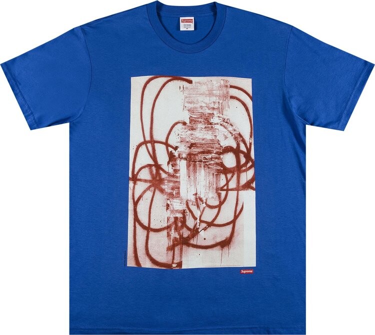 

Футболка Supreme x Christopher Wool 2001 Tee 'Royal', синий