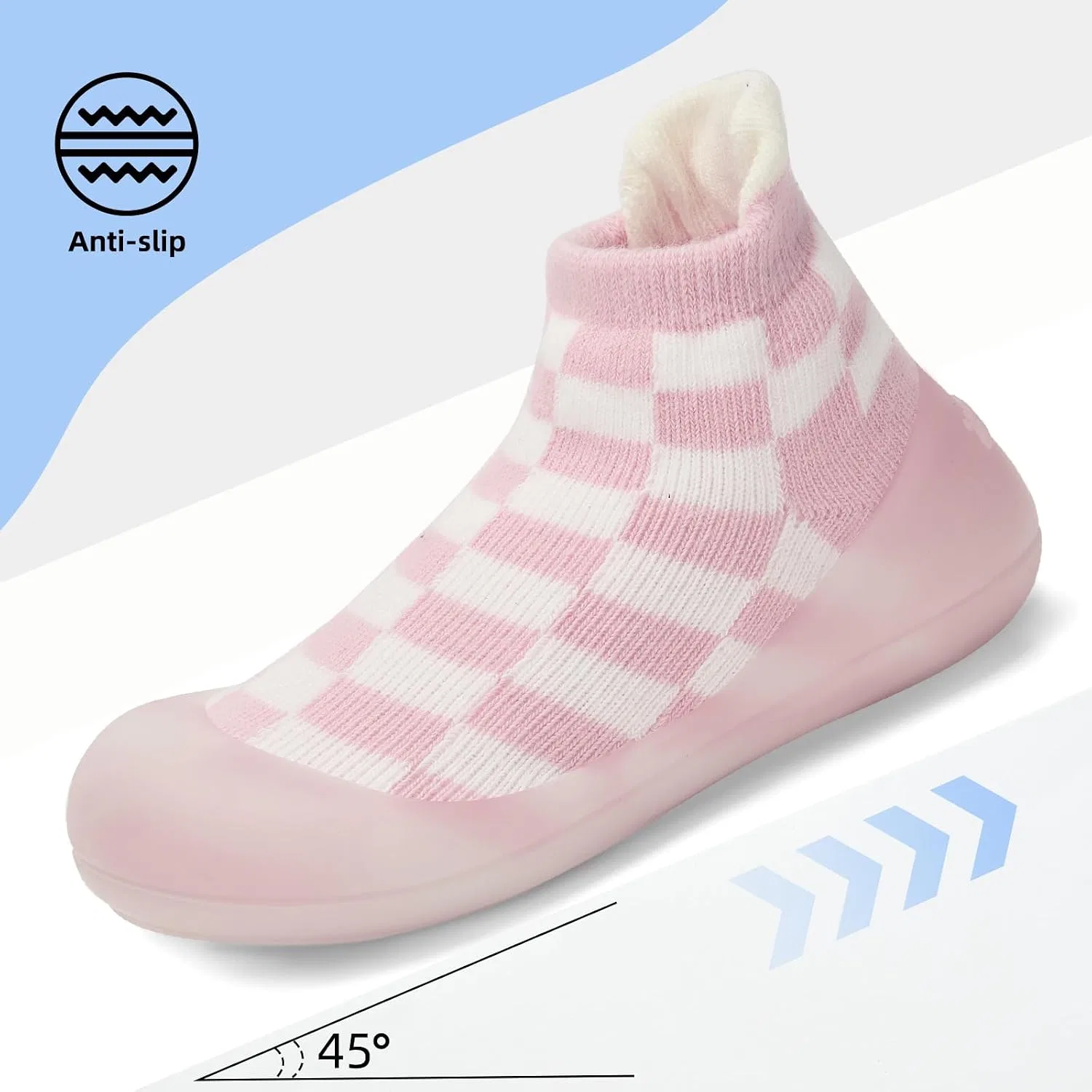 Детские дышащие кроссовки для мальчиков и девочек BACSAC, Pink — фото 4