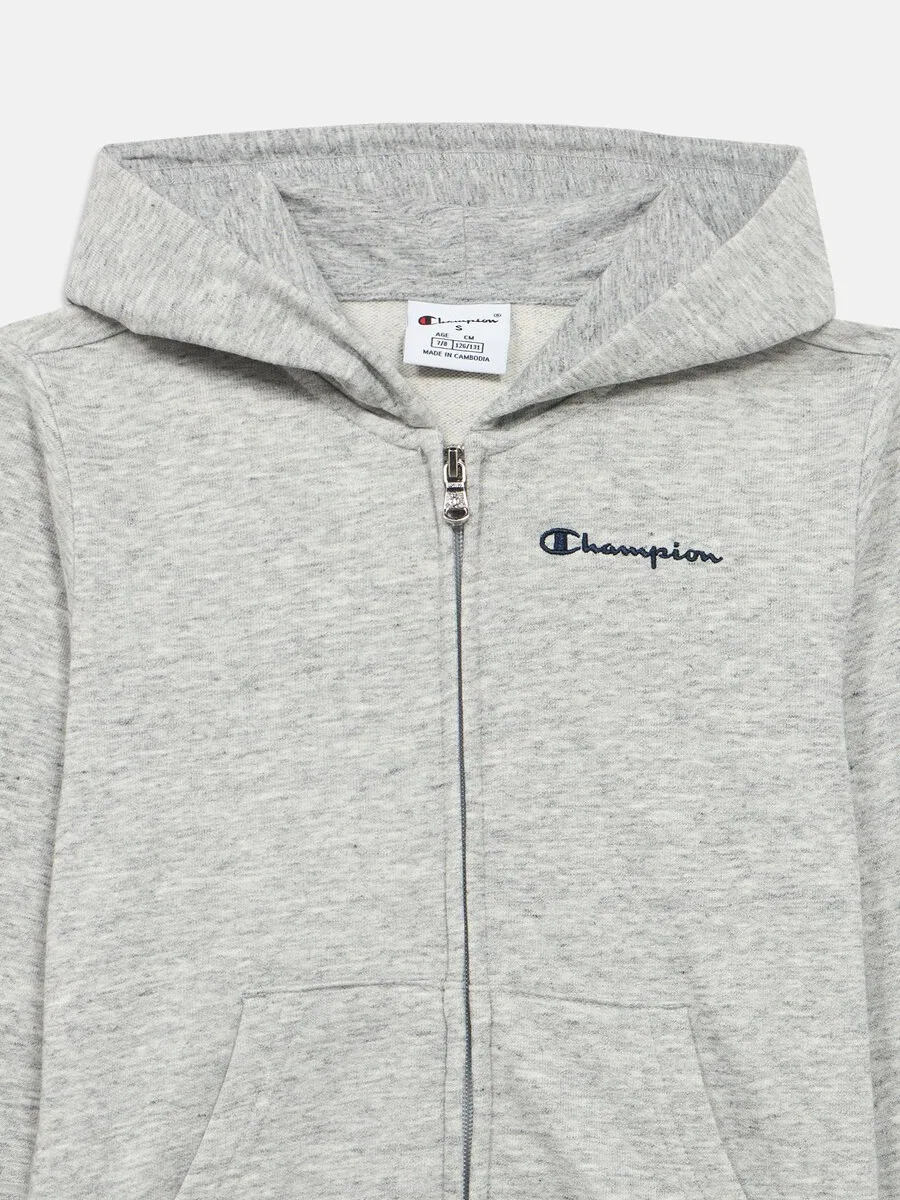 Толстовка на молнии Champion серого цвета с пятнистым рисунком — фото 2