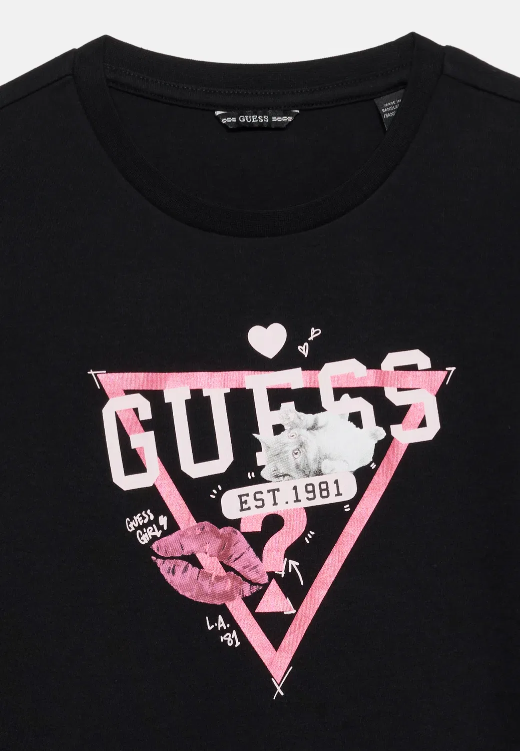 Платье из трикотажа с рукавами - трикотажное платье Guess, Black — фото 4