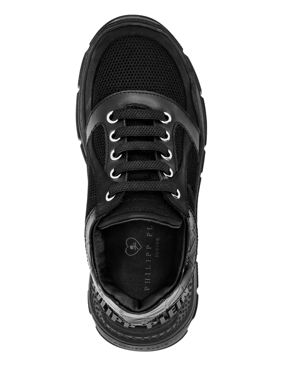 Детские кроссовки Runner Skull PHILIPP PLEIN, черный — фото 4