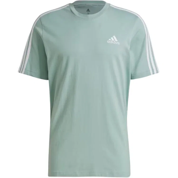 Футболка с круглым вырезом, прямая посадка, Adidas, Turquoise