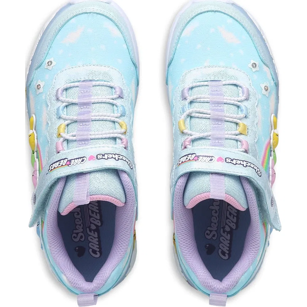 Детские светящиеся кроссовки Care Bear Skechers, Blue Multi Care Bear — фото 4