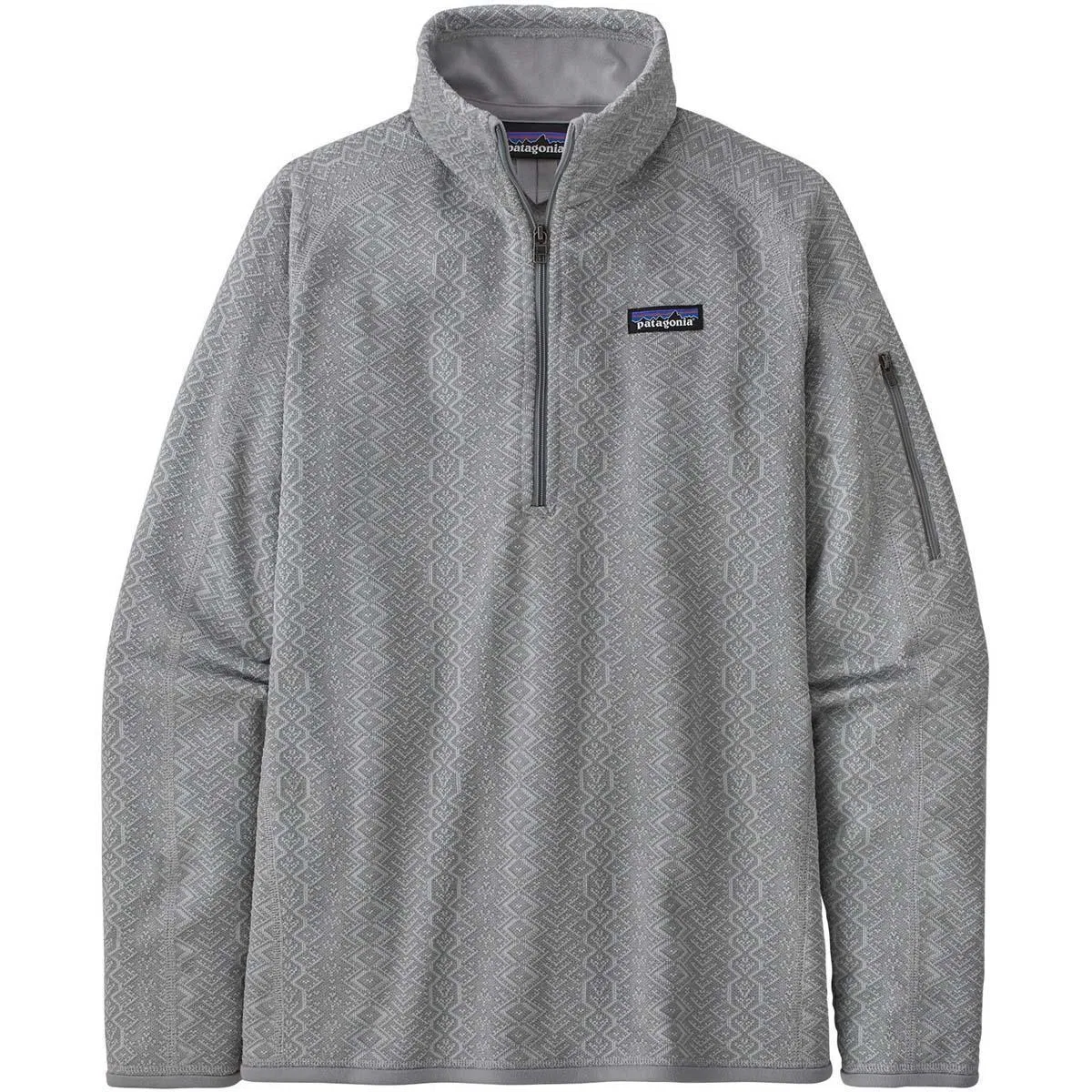 Флисовая кофта с четверть-молнией Better Sweater Patagonia, Frozen Jaquard/Salt Grey — фото 3
