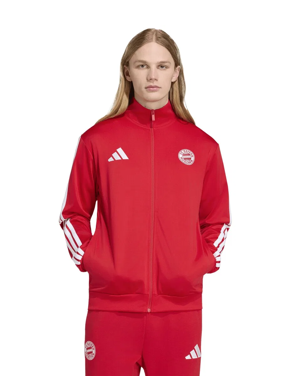 Худи на молнии ADIDAS PERFORMANCE, красное — фото 2