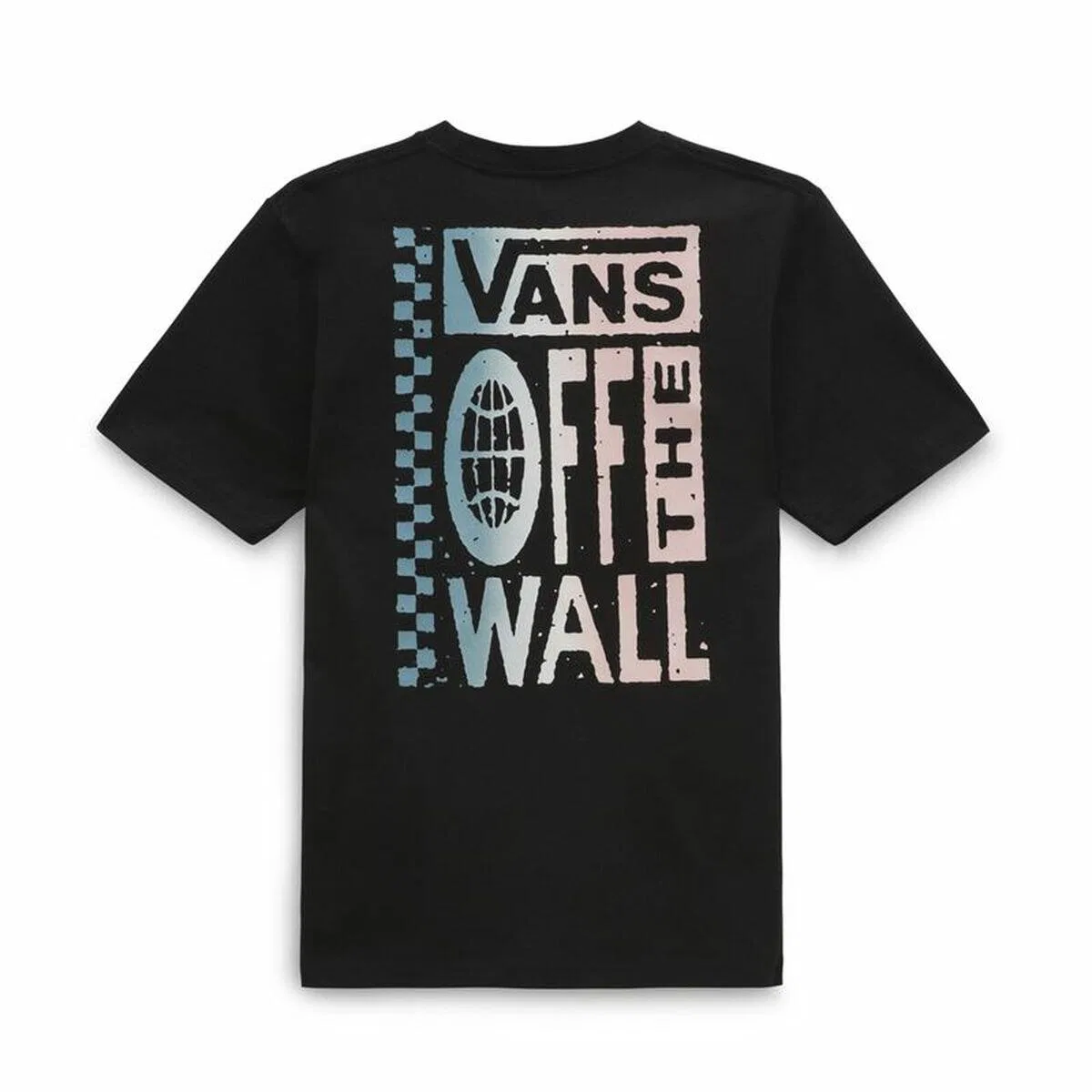 Детская футболка с коротким рукавом Vans Global Stack-B, Schwarz — фото 2