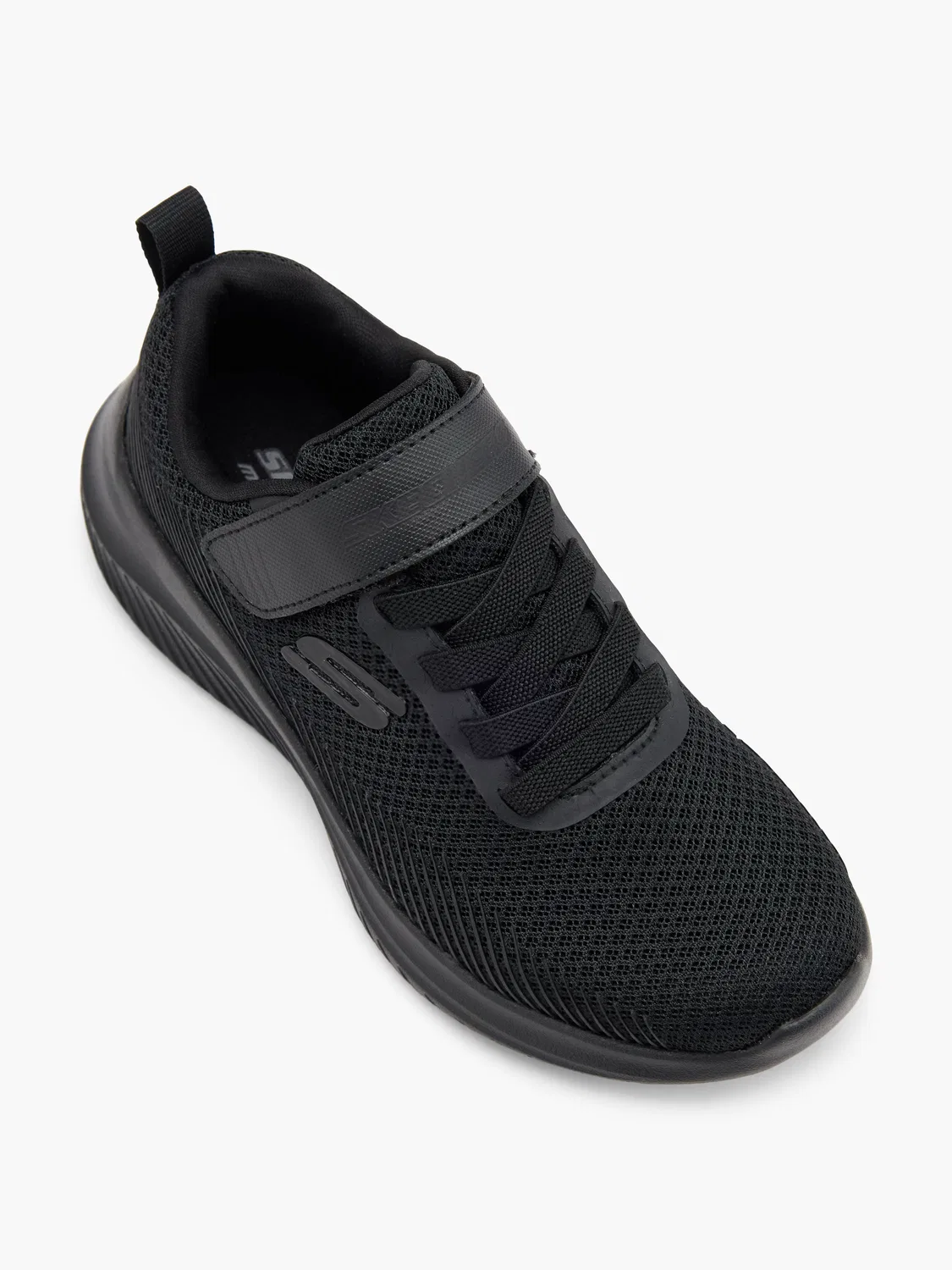 Мальчиковые полуботинки с эластичной шнуровкой Skechers, черный — фото 2