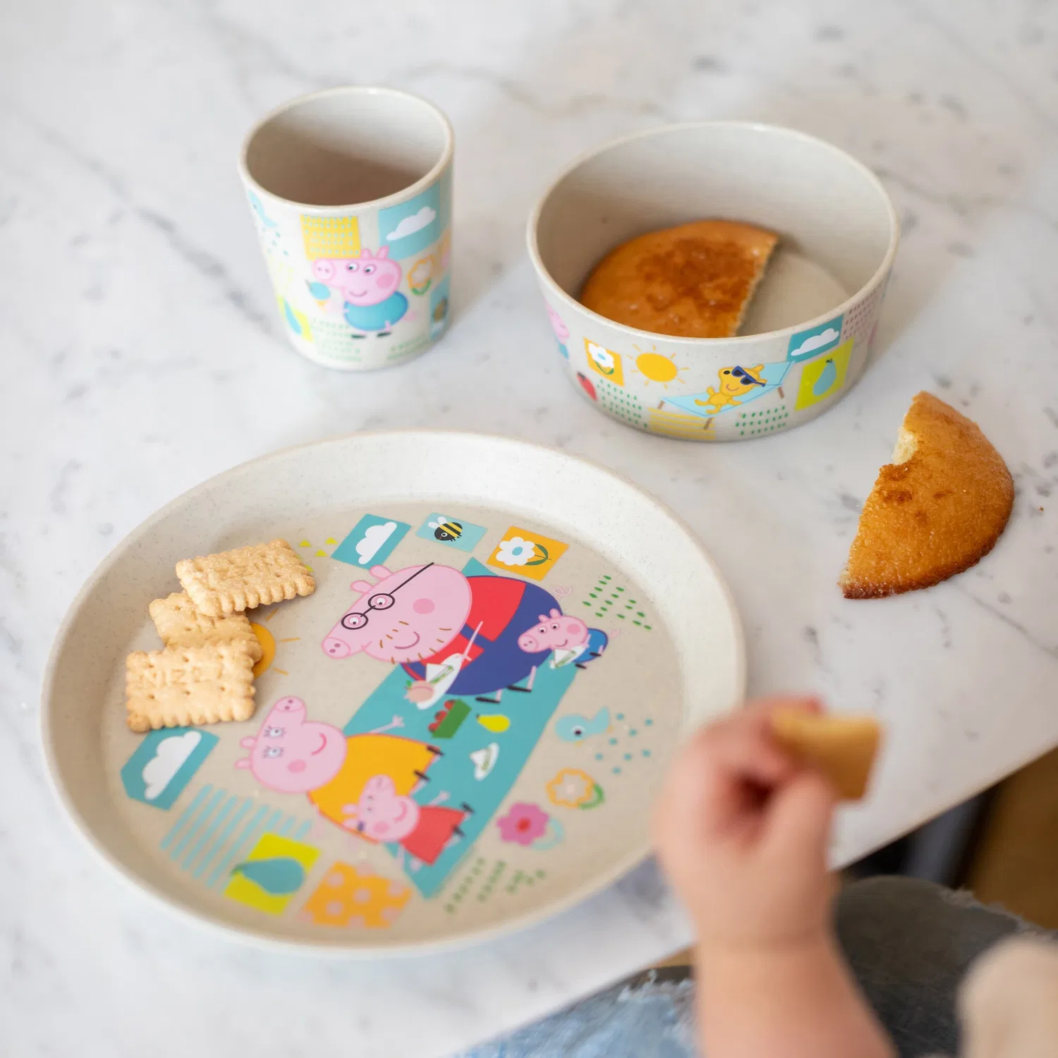 Детский набор посуды 3 предмета CONNECT PEPPA PIG KOZIOL, Разноцветный — фото 2