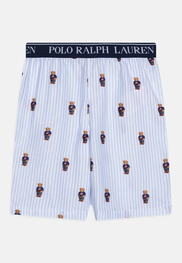 Пижама с принтом Bear & matching short unisex Polo Ralph Lauren, White, Elite Blue, белый/синий — фото 3