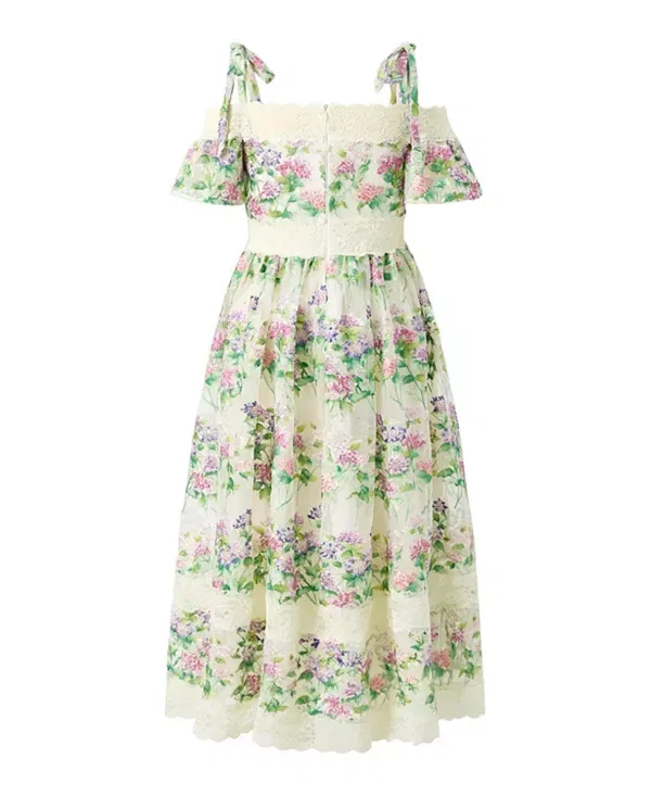 Детское платье для девочек с вышивкой Clementine Embroidered Maxi Dress Marlo Kids, Floral — фото 2