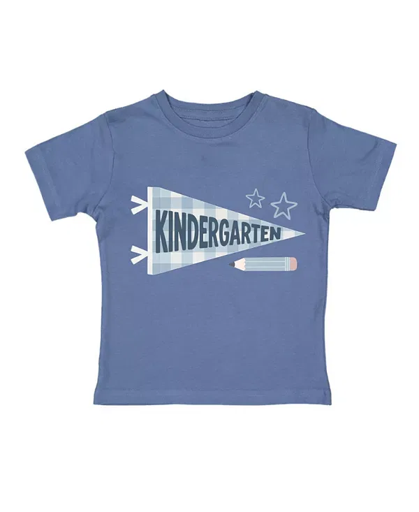 Детская футболка с принтом Kindergarten Pennant Short Sleeve T-Shirt Sweet Wink, Indigo