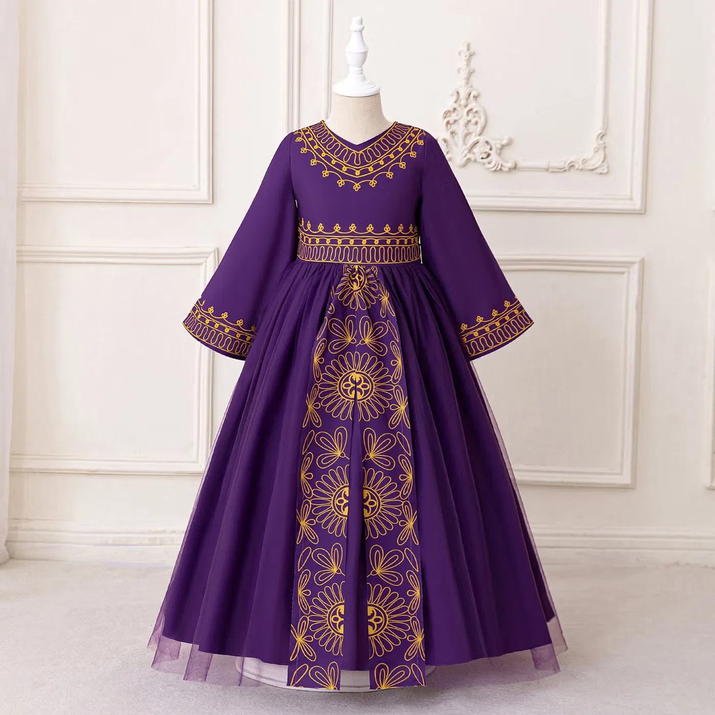 Платье с принтом Middle East Muslim Dress Loquat