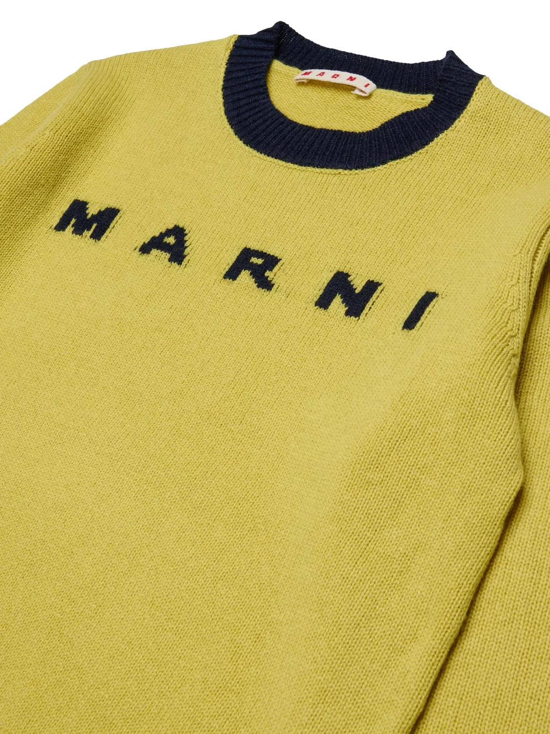 Свитер Marni с логотипом Marni Kids, желтый — фото 4