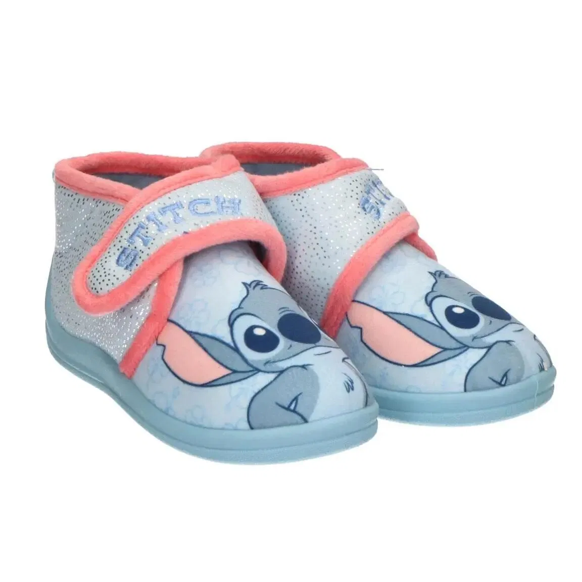 Детские вьетнамки с принтом Stitch Cerda, Hellblau Korallenrosa