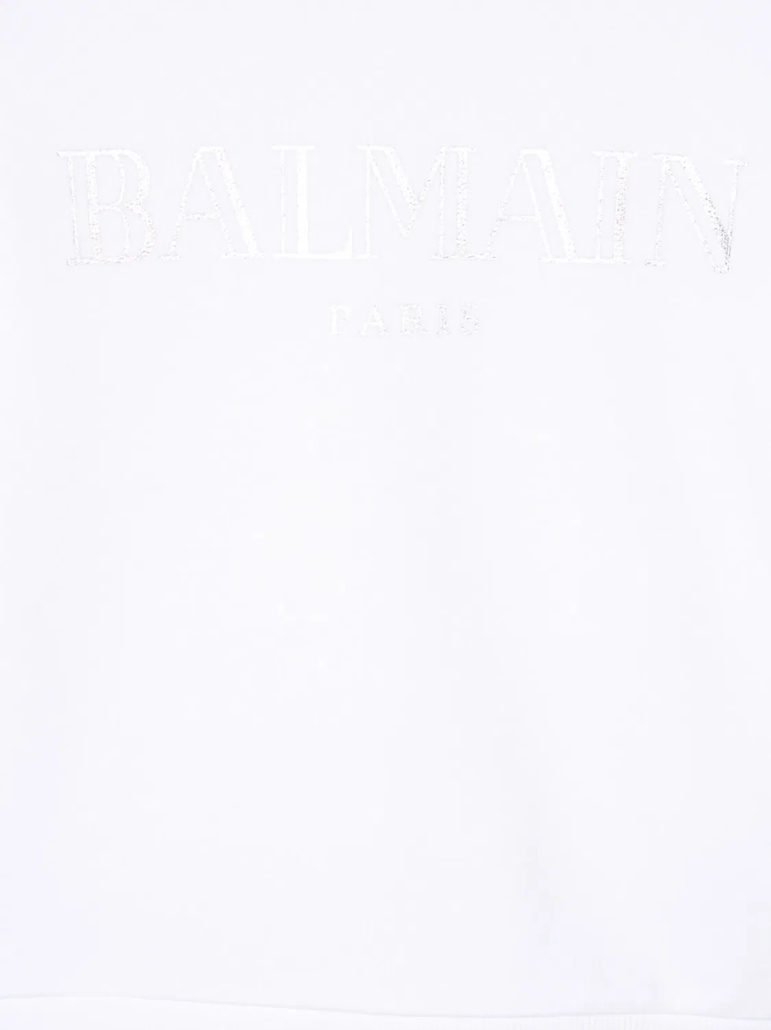 Balmain Белый свитшот с логотипом — фото 3