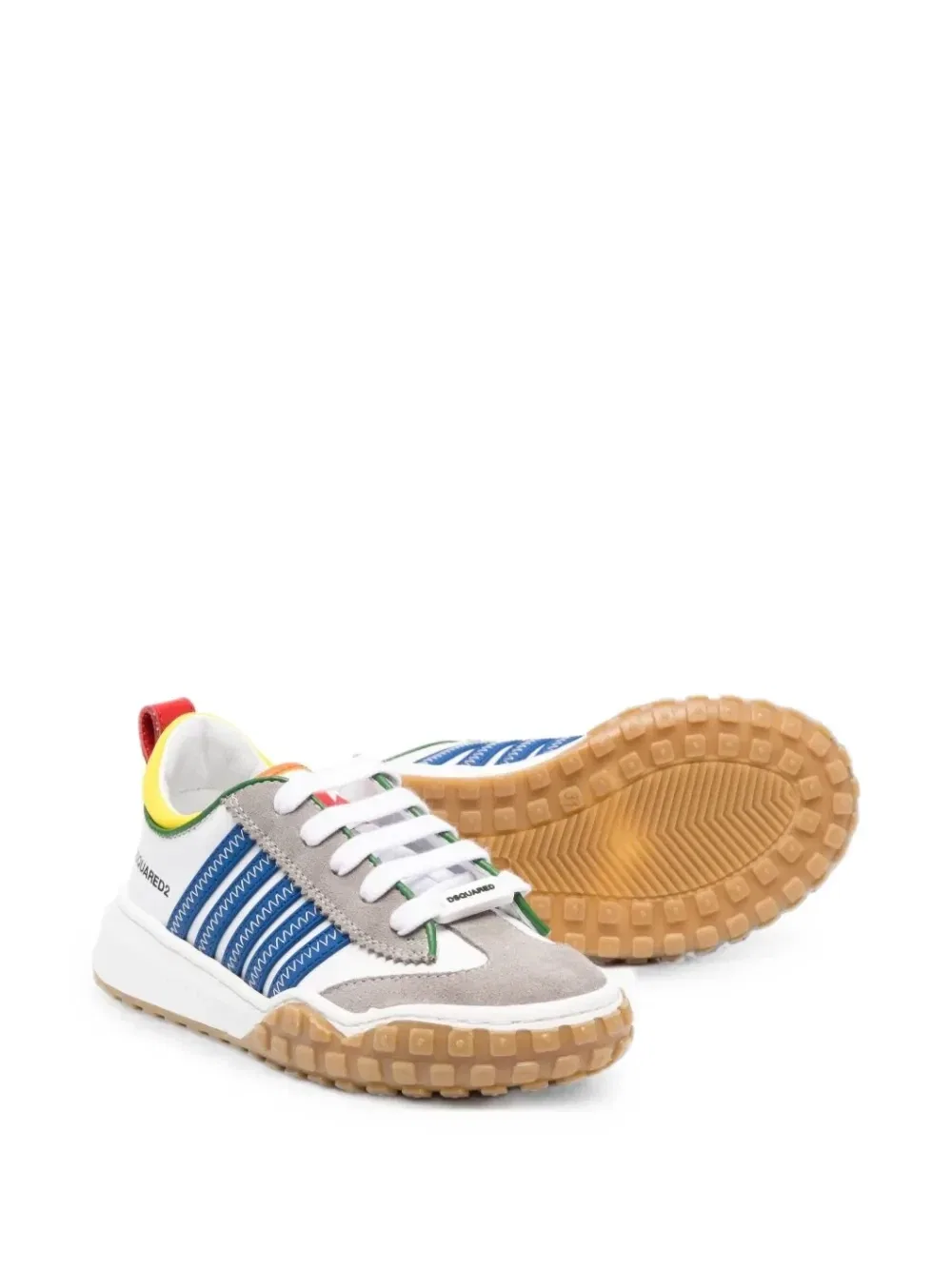 Кроссовки Colour-block side-stripe Dsquared2 Kids, белый — фото 2