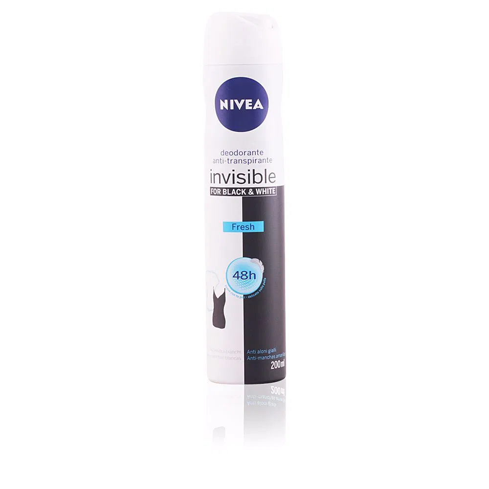 Дезодорант-антиперспирант спрей 200 мл без следов Nivea Black & White Invisible Fresh