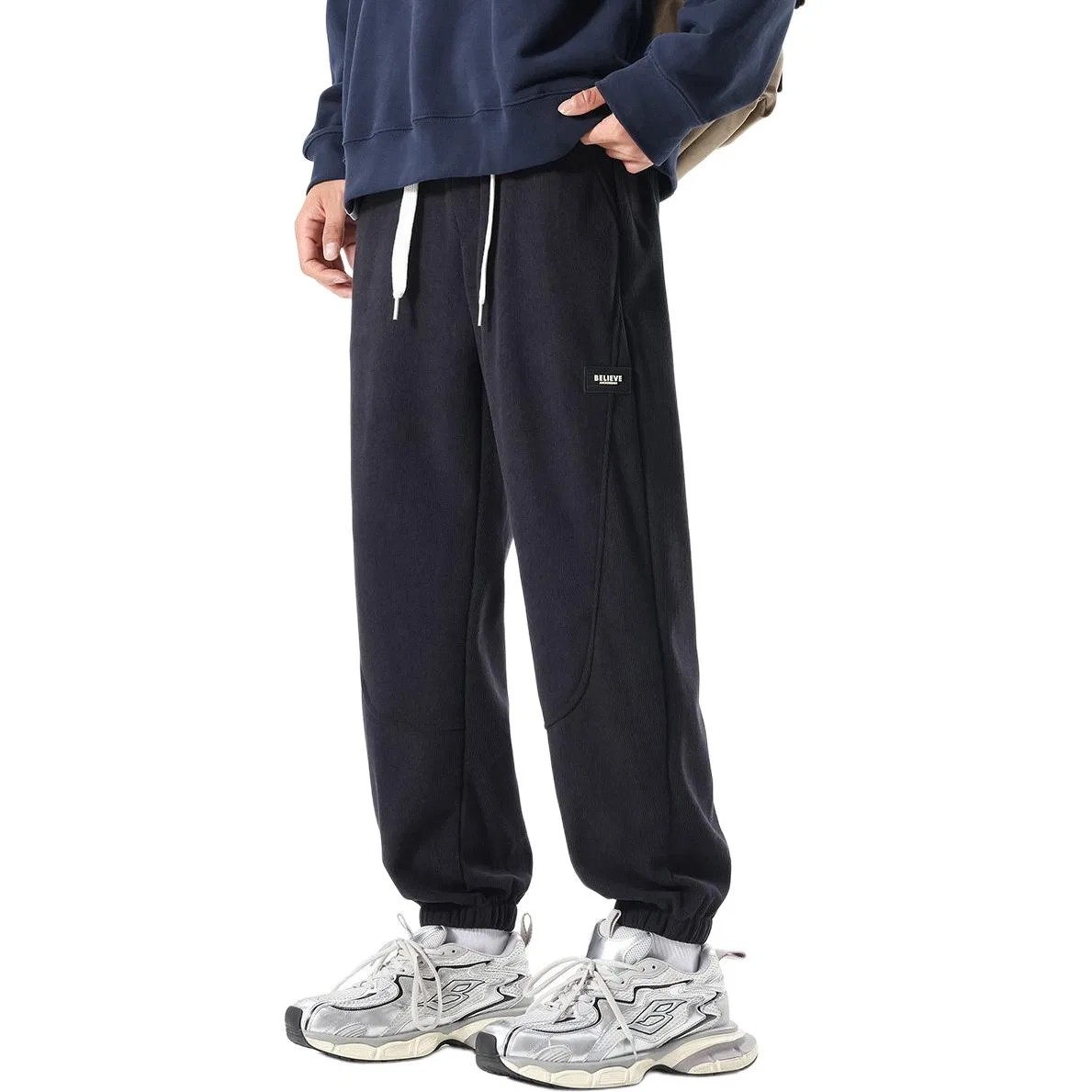 Детские брюки повседневные минималистичные Tonlion, Dark Gray