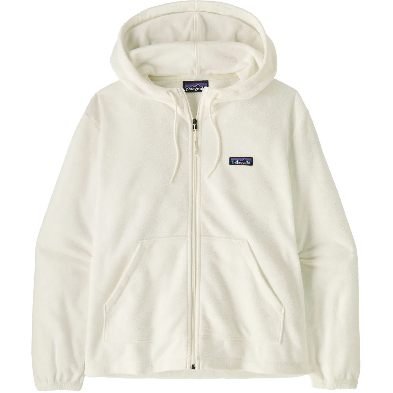 Худи на молнии с капюшоном из микрофлиса Micro D Fleece Patagonia, Birch White