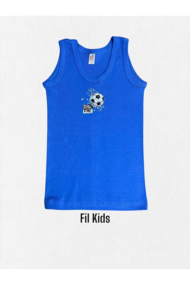 Детский комплект боксеров для мальчиков хлопковый Football Pattern Elmas Kids, Blue — фото 2