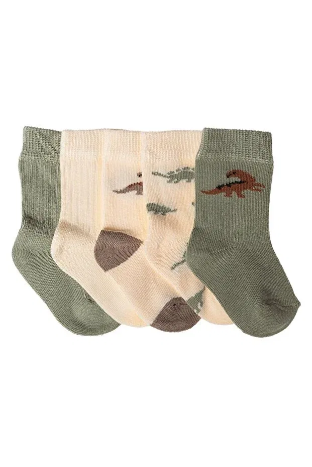 Детский комплект носков для мальчиков с принтом Hellobaby, Green Ebebek Hello Baby