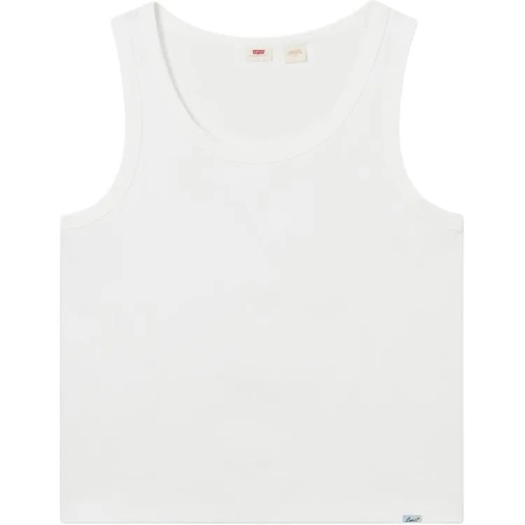 Мужская майка без рукавов с круглым вырезом Levis, White