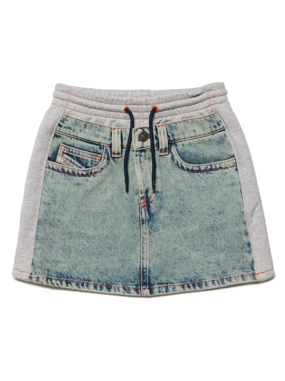 Юбка мини с эластичным поясом Diesel Kids, синий