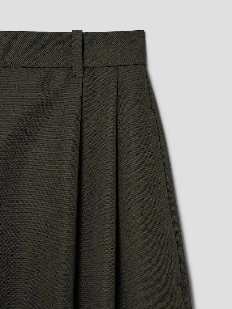Широкие брюки с высокой талией, двусторонние складки, Le Pantalon D Homme JACQUEMUS, Dark Khaki — фото 4