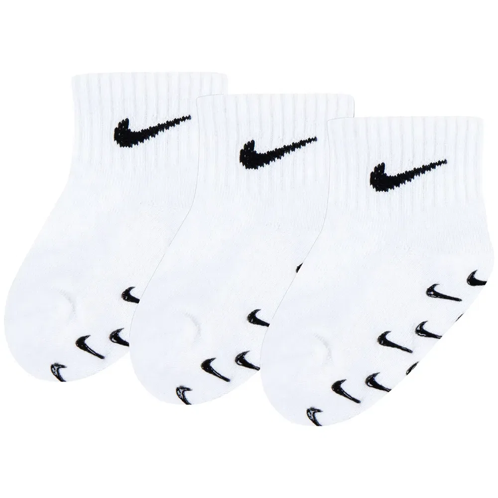 Носки Gripper Quarter 3 пары Nike, белый