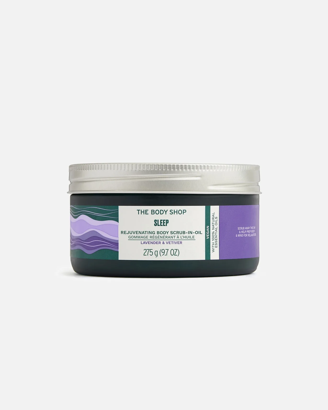 Скраб для тела «Сон» с лавандой и ветивером The Body Shop, 275 гр