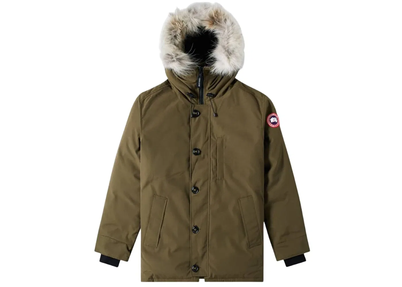 Мужское пальто с меховой отделкой Canada Goose Chateau Fusion, Military Green