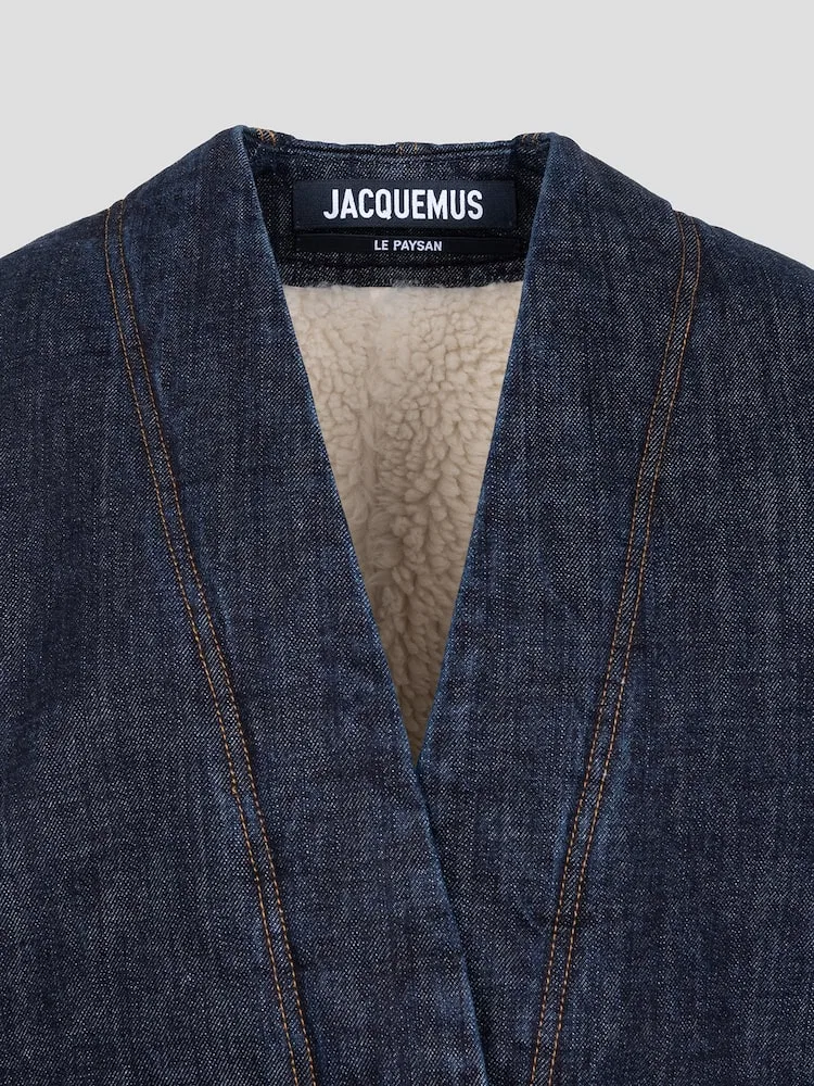 Кардиган оверсайз джинсовый Le Cardigan De-Nimes JACQUEMUS, Dark Navy — фото 3