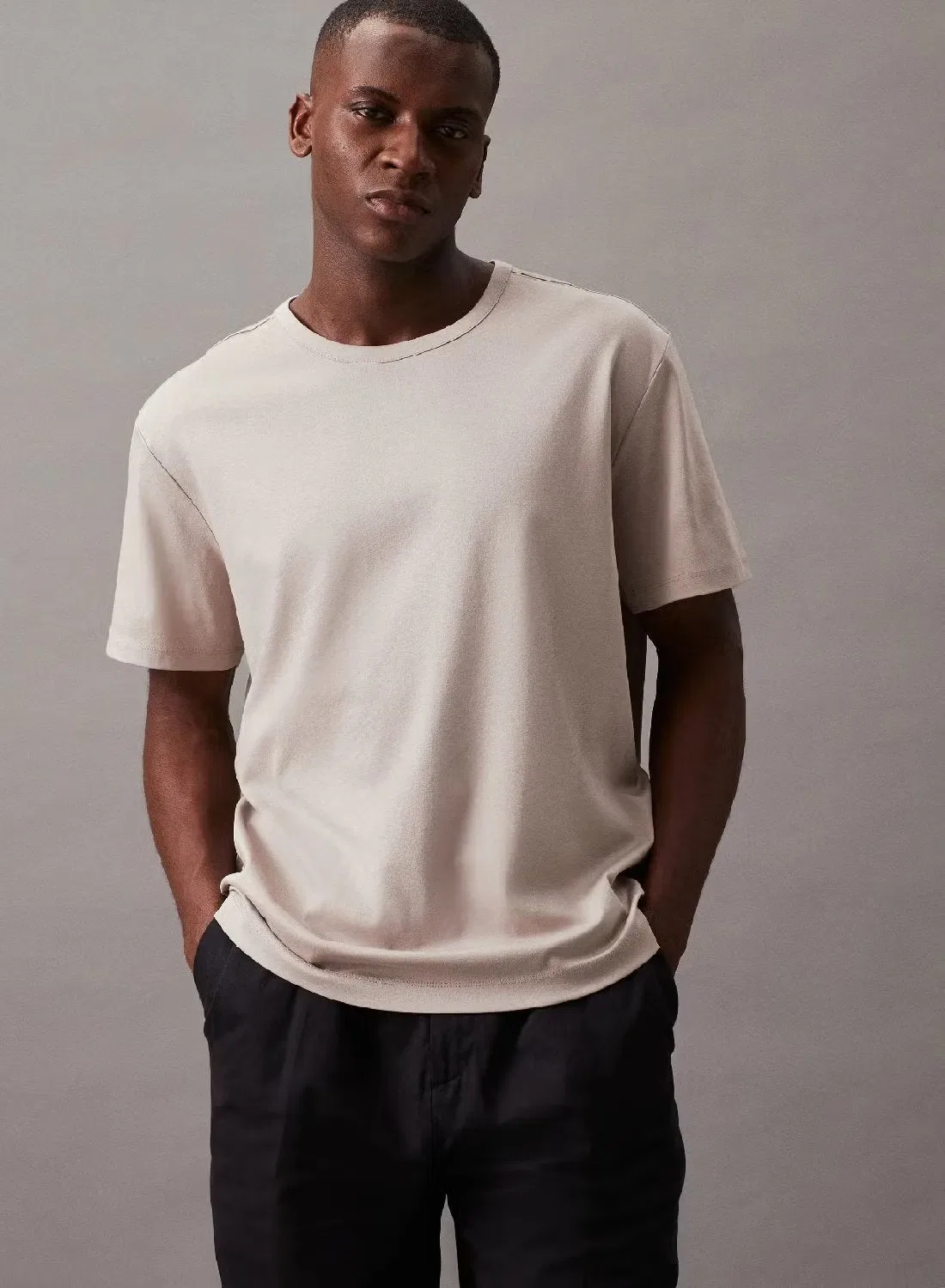 Футболка из мерсеризованного хлопка Calvin Klein, атмосферный