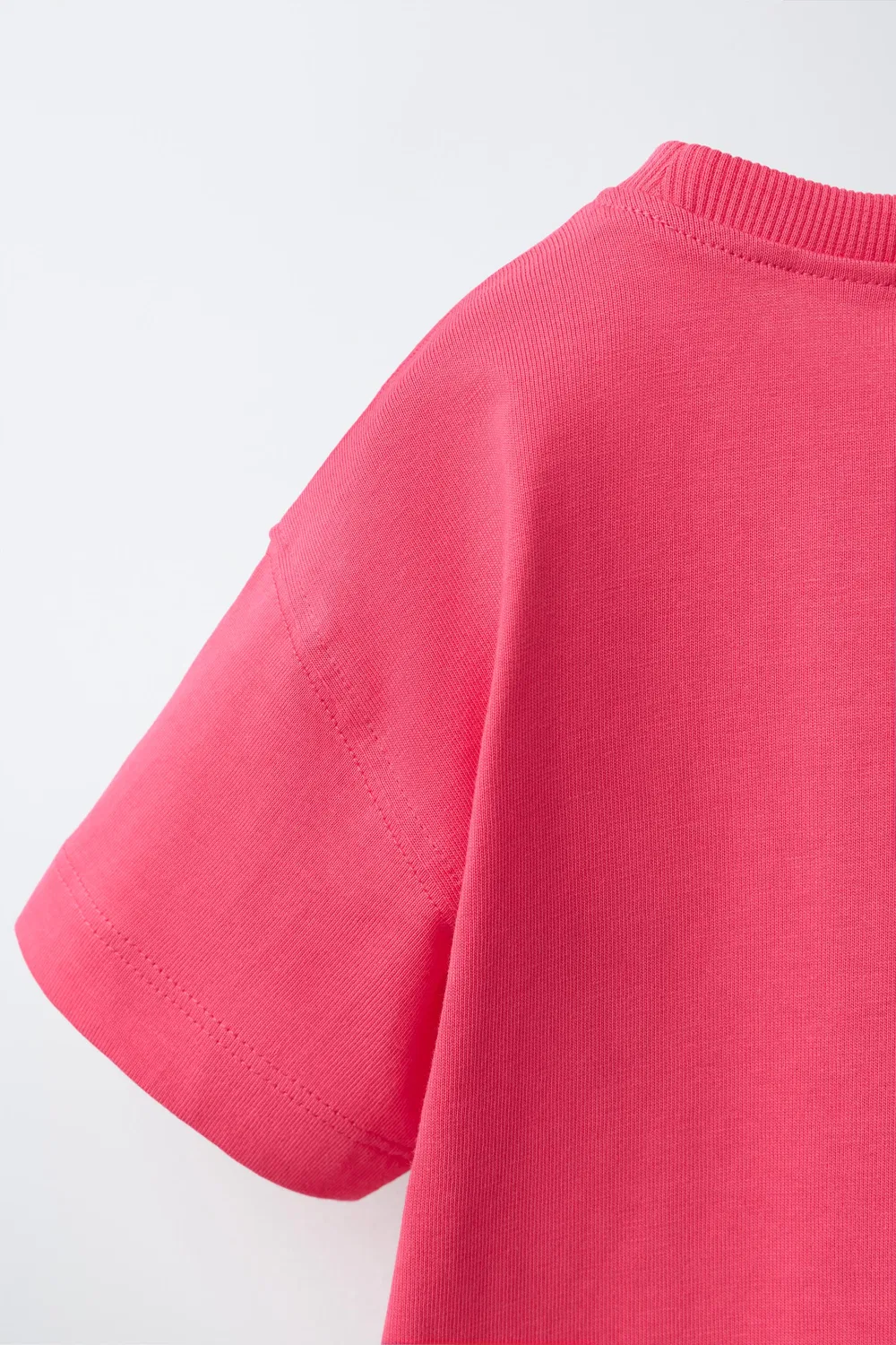 Футболка с вышитым карманом ZARA, Red — фото 4