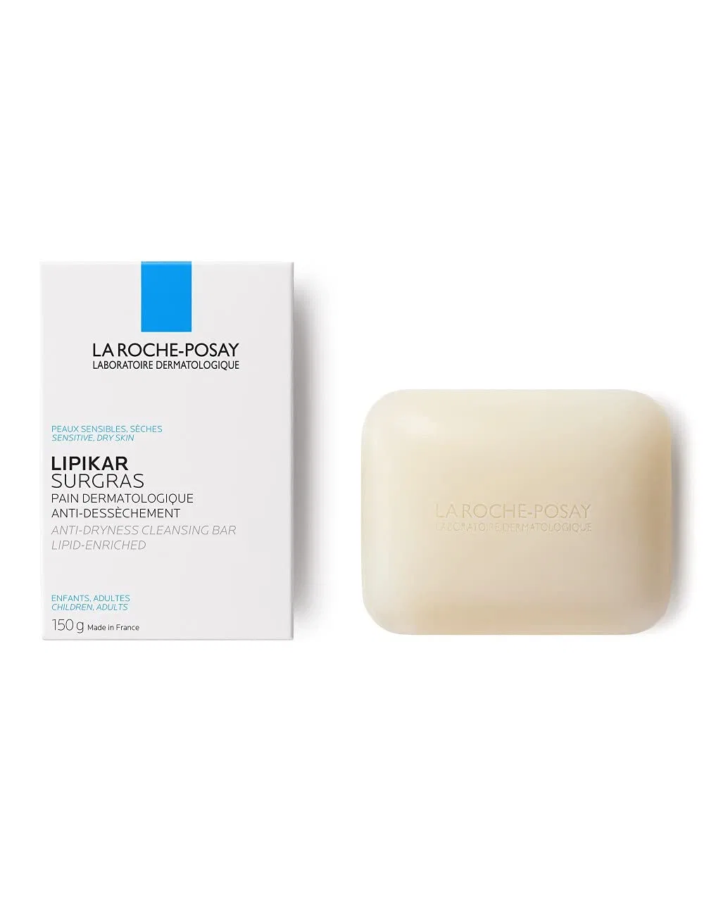 Физиологическое мыло Lipikar Surgras La Roche-Posay, 150 г