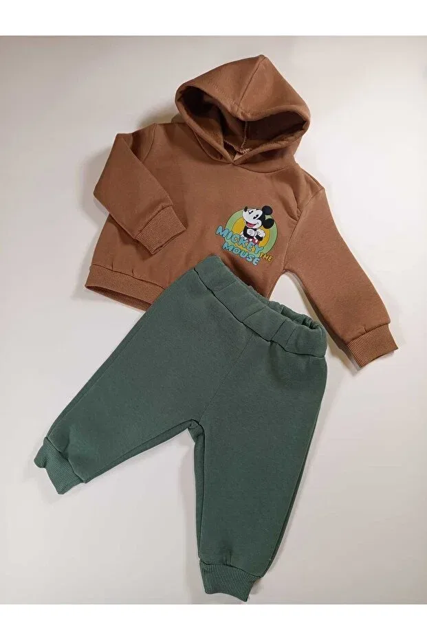 Детский комплект спортивного костюма для мальчиков Modest Ilo, Brown — фото 2